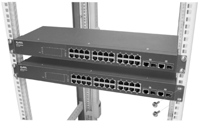 ZYXEL ES-1124 - Rack-Mount Installation - 2
