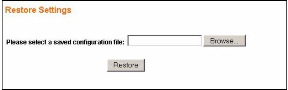 ZYXEL ES-1528 - Backup Settings - 1