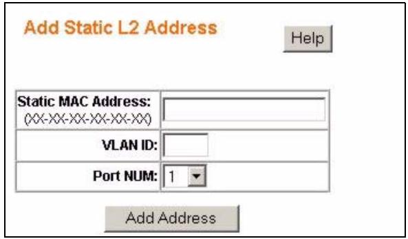 ZYXEL ES-1528 - Add a Static MAC Address Entry - 1