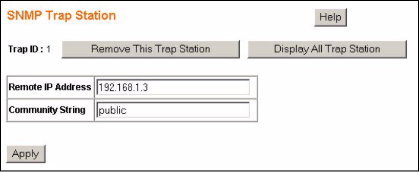 ZYXEL ES-1528 - SNMP Trap Station - Modify - 1