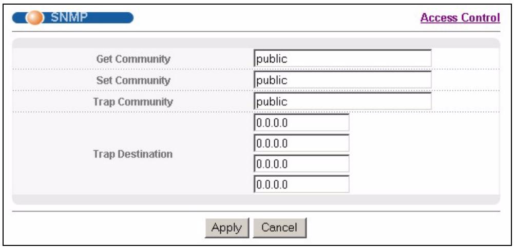 ZYXEL ES-3148 - Configuring SNMP - 1
