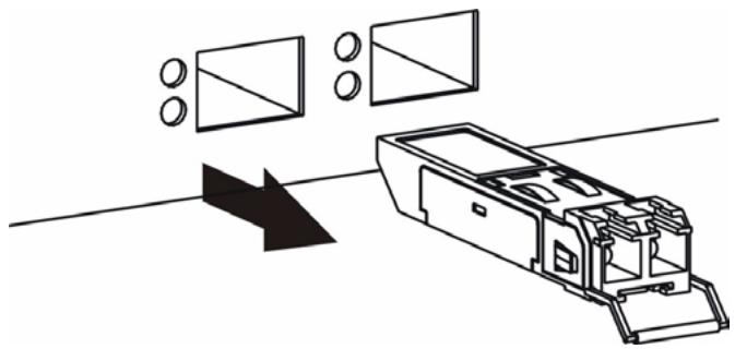 ZYXEL ES-3148 - Transceiver Removal - 2