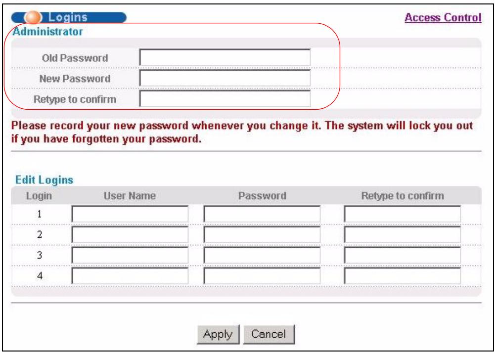 ZYXEL ES-3148 - Change Your Password - 1