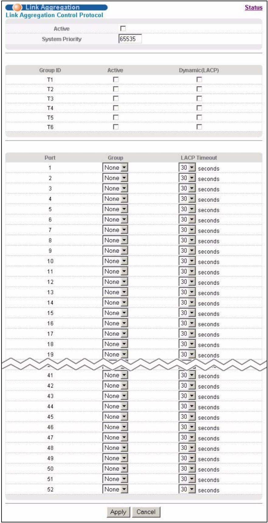 ZYXEL ES-3148 - Link Aggregation Setup - 1