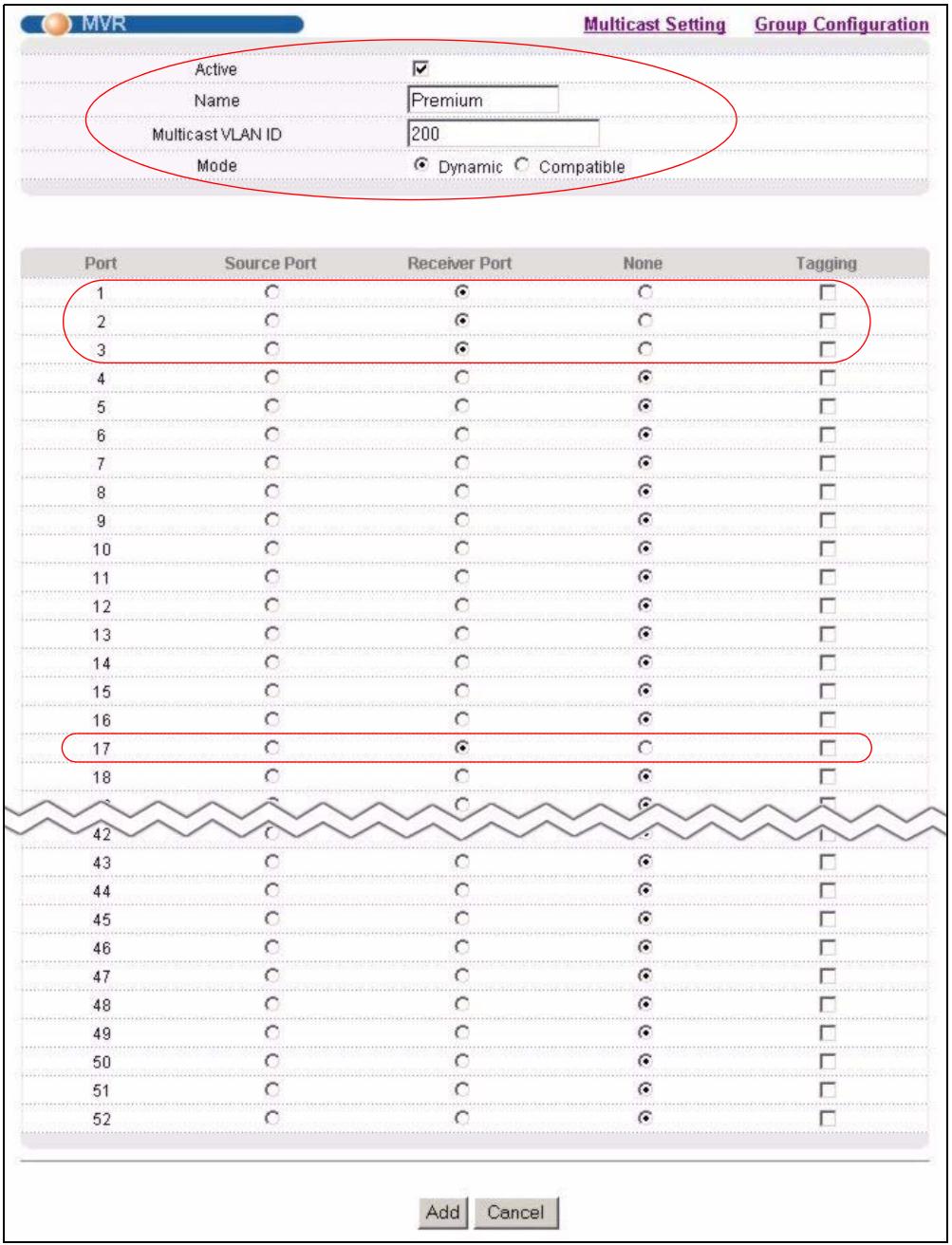 ZYXEL ES-3148 - MVR Configuration Example - 2