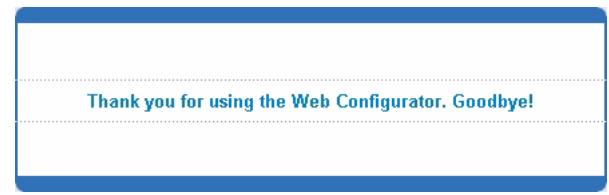 ZYXEL ES-3148 - Logging Out of the Web Configurator - 1