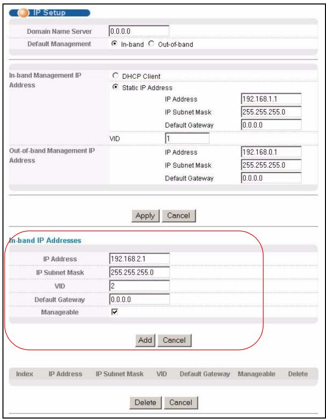 ZYXEL ES-3148 - Configuring Switch Management IP Address - 2