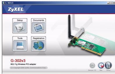 ZYXEL G-302 V3 - Installation de l'utilitaire zyxel - 1
