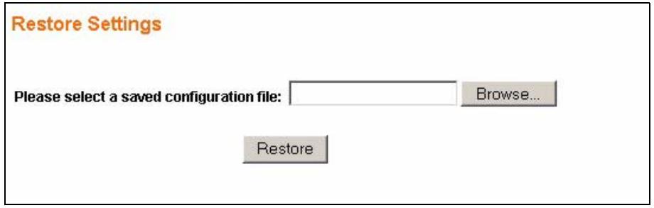 ZYXEL GS-1524 - Backup Settings - 1