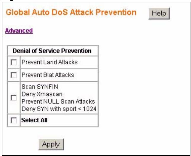 ZYXEL GS-1524 - Global Auto DoS Attack Prevention - 1