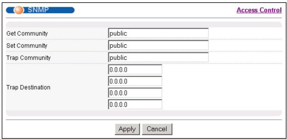 ZYXEL GS-3012F - Configuring SNMP - 1