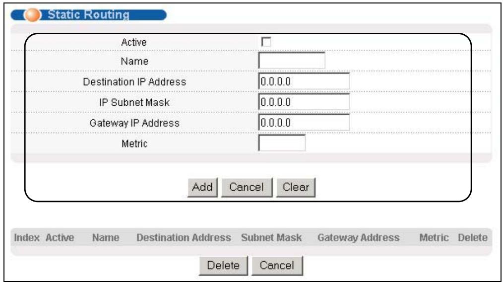 ZYXEL GS-3012F - Static Route - 1