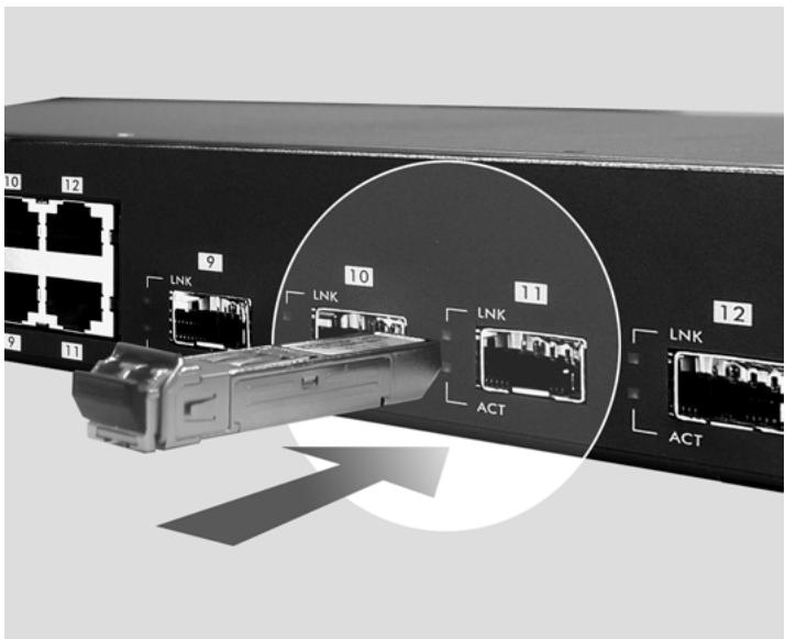 ZYXEL GS-3012F - Transceiver Installation - 1