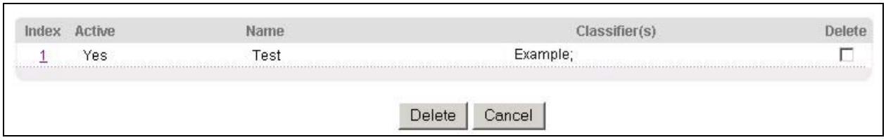 ZYXEL GS-3012F - Viewing and Editing Policy Configuration - 1