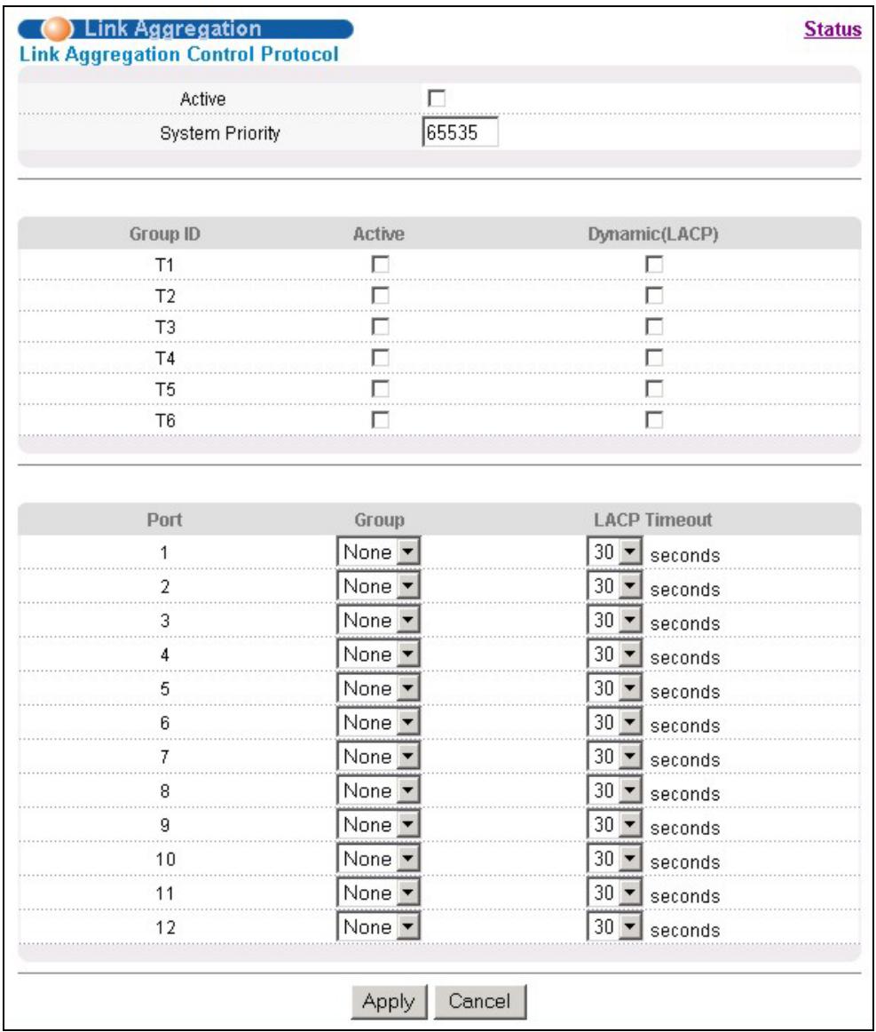ZYXEL GS-3012F - 14.3Link Aggregation Setup - 1