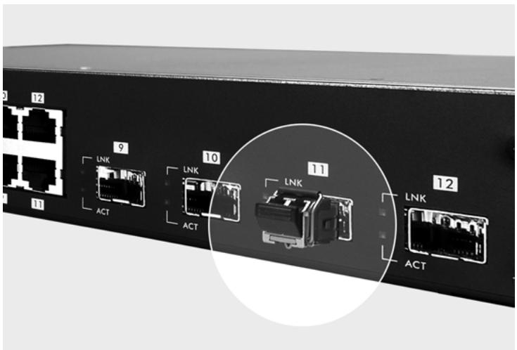 ZYXEL GS-3012F - Transceiver Installation - 2
