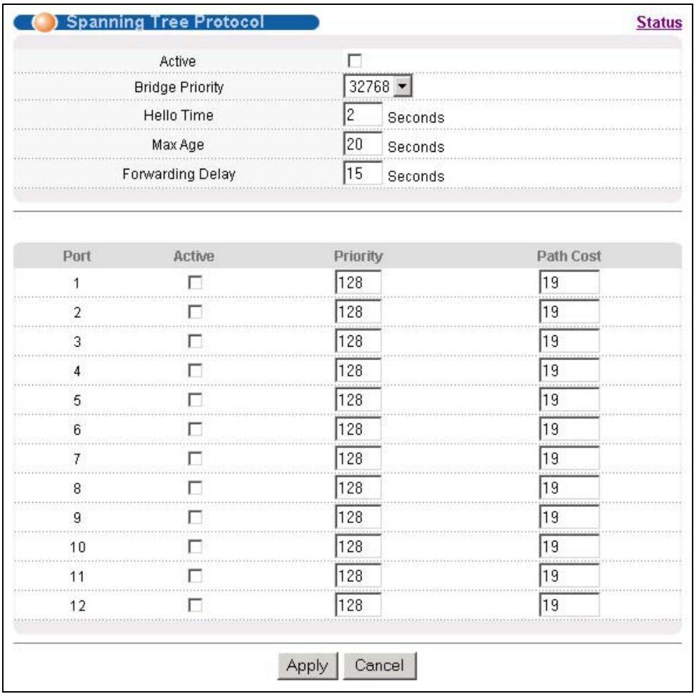 ZYXEL GS-3012F - Configuring STP - 1
