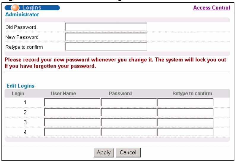ZYXEL GS-4024 - Setting Up Login Accounts - 1