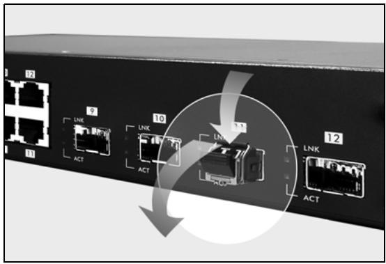 ZYXEL GS-4024 - Transceiver Removal - 1