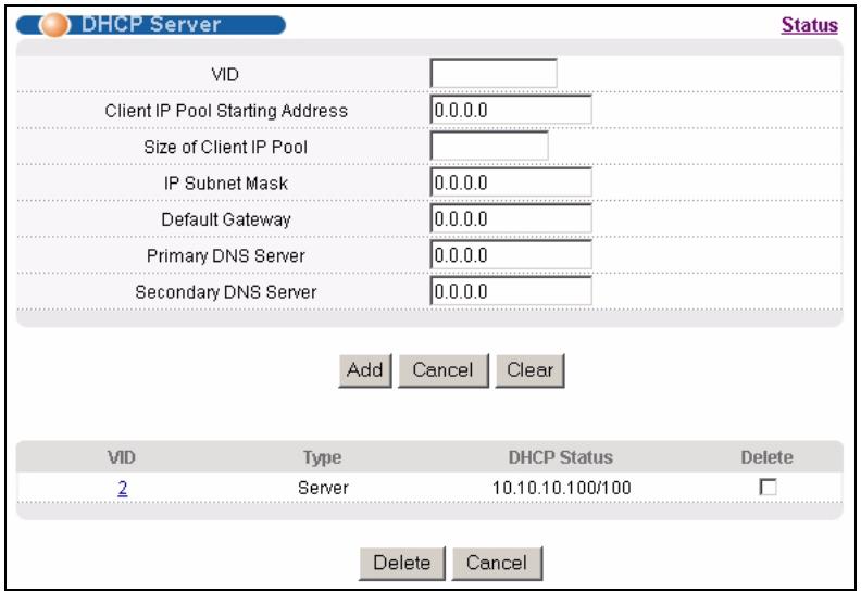 ZYXEL GS-4024 - Configuring DHCP Server - 1
