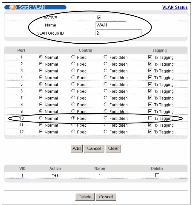 ZYXEL GS-4024 - Creating a VLAN - 3