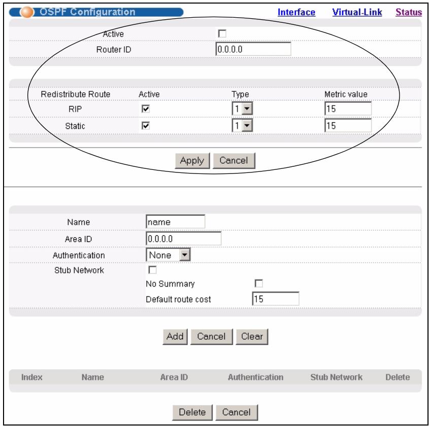 ZYXEL GS-4024 - Enabling OSPF and General Settings - 1