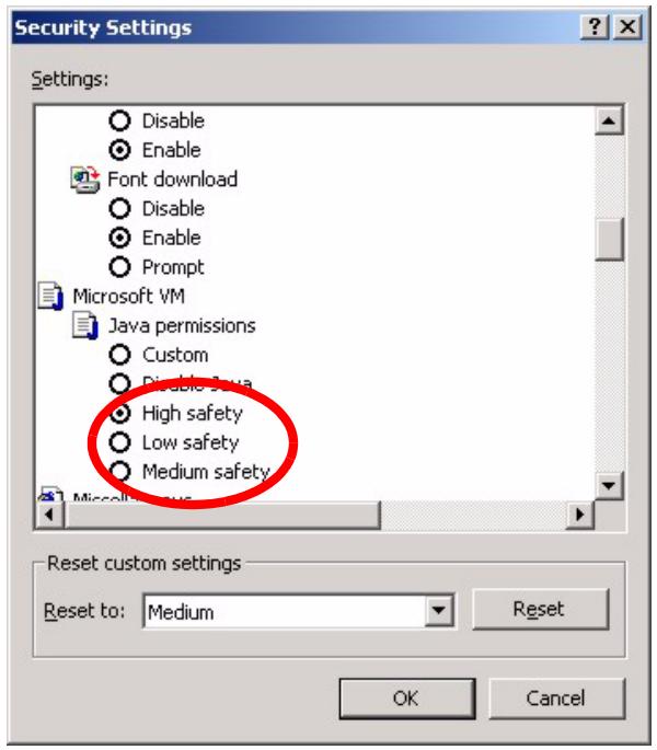 ZYXEL GS-4024 - Java Permissions - 1
