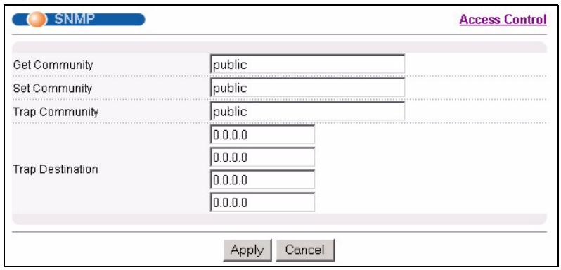 ZYXEL GS-4024 - Configuring SNMP - 1