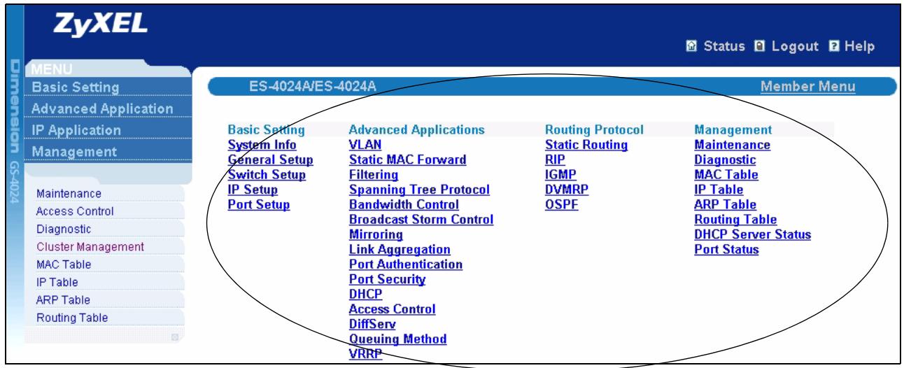 ZYXEL GS-4024 - Cluster Member Switch Management - 1