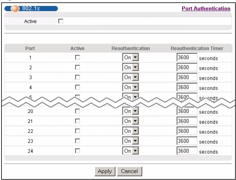 ZYXEL GS-4024 - Activate IEEE 802.1x Security - 1