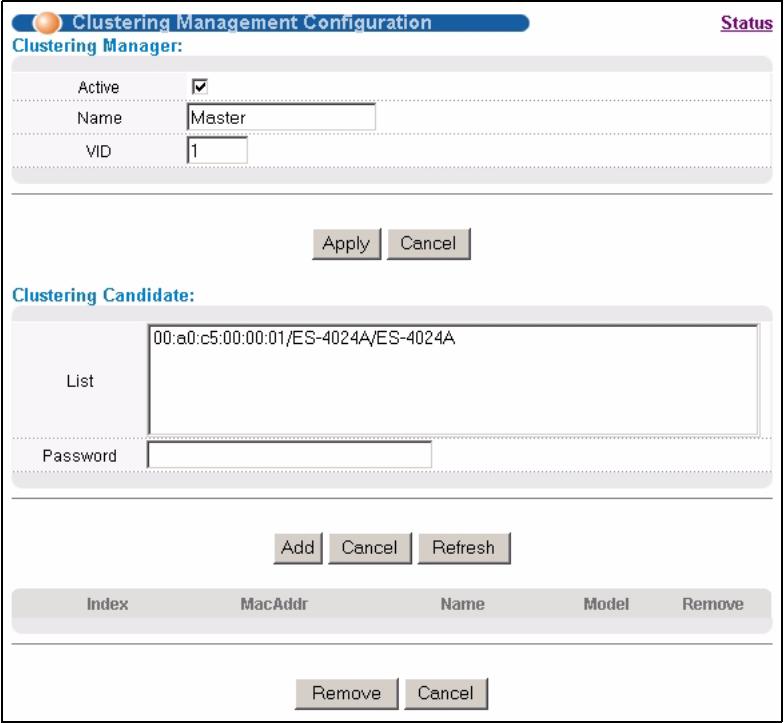 ZYXEL GS-4024 - Configuring Cluster Management - 1