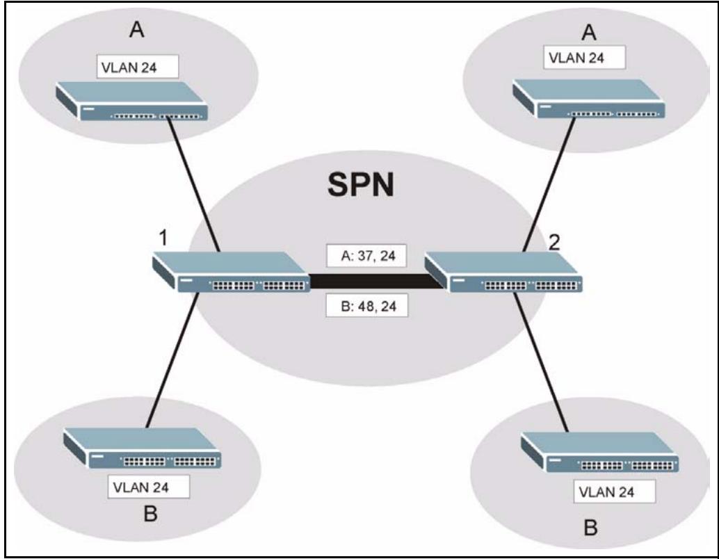 ZYXEL IES-1248-51 - TLS Network Example - 1