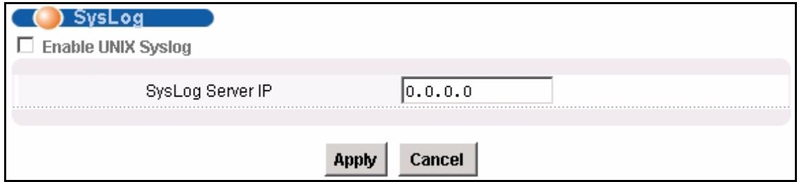 ZYXEL IES-1248-51 - SysLog Screen - 1