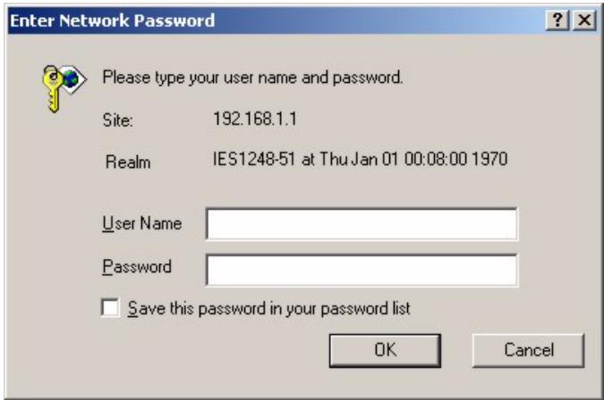 ZYXEL IES-1248-51 - Accessing the Web Configurator - 1