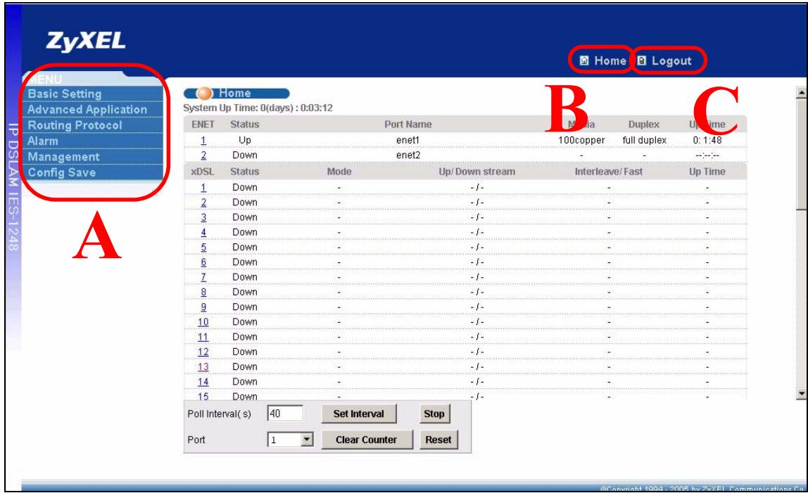 ZYXEL IES-1248-51 - Accessing the Web Configurator - 2