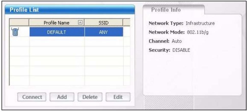 ZYXEL M-302 - The Profile Screen - 1