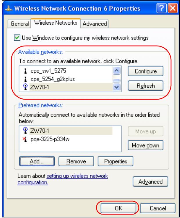 ZYXEL M-302 - Connecting to a Wireless Network - 11