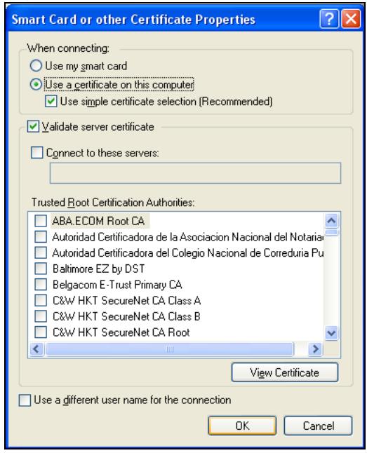 ZYXEL M-302 - Smart Card or other Certificate Properties - 1