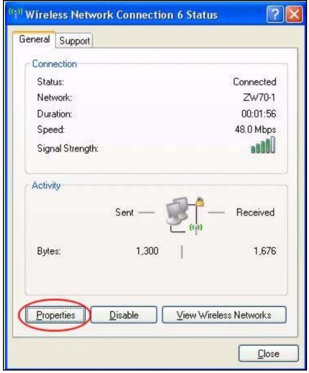 ZYXEL M-302 - Activating Wireless Zero Configuration - 1