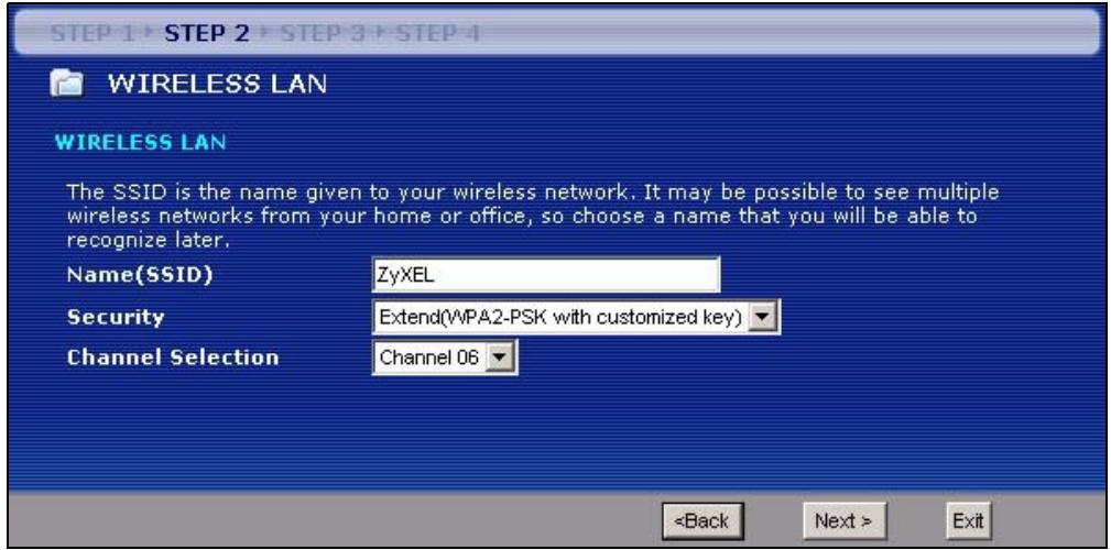 ZYXEL NBG-334W - Connection Wizard: STEP 2: Wireless LAN - 1