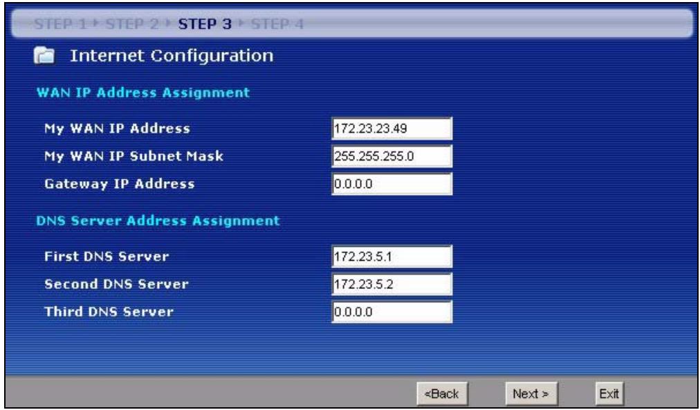 ZYXEL NBG-334W - WAN IP and DNS Server Address Assignment - 1