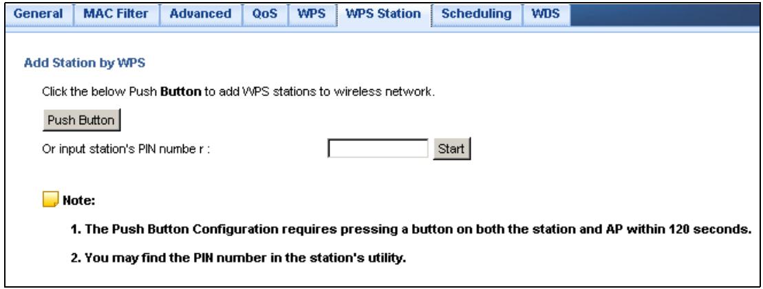 ZYXEL NBG-419N - WPS Station Screen - 1