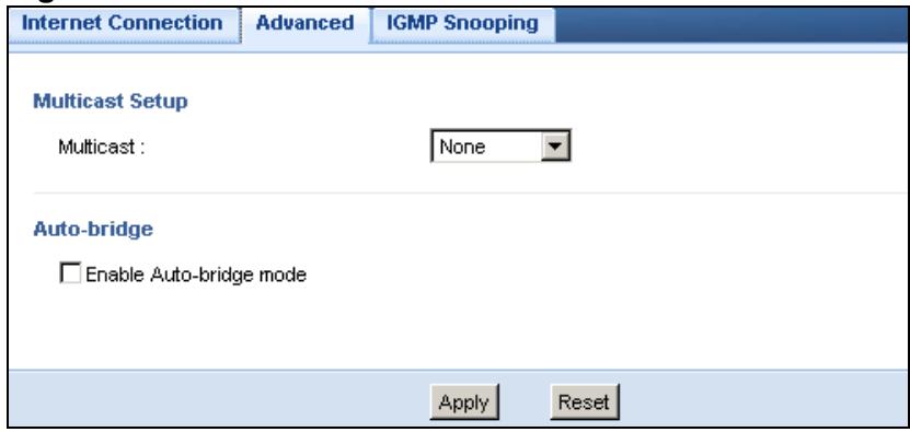 ZYXEL NBG-419N - Advanced WAN Screen - 1