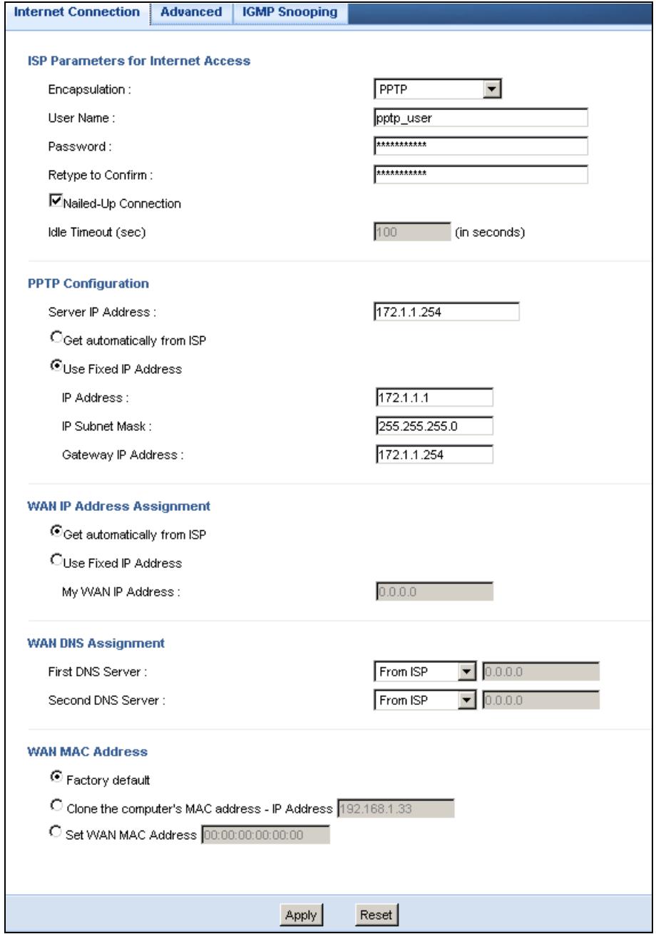 ZYXEL NBG-419N - PPTP Encapsulation - 1