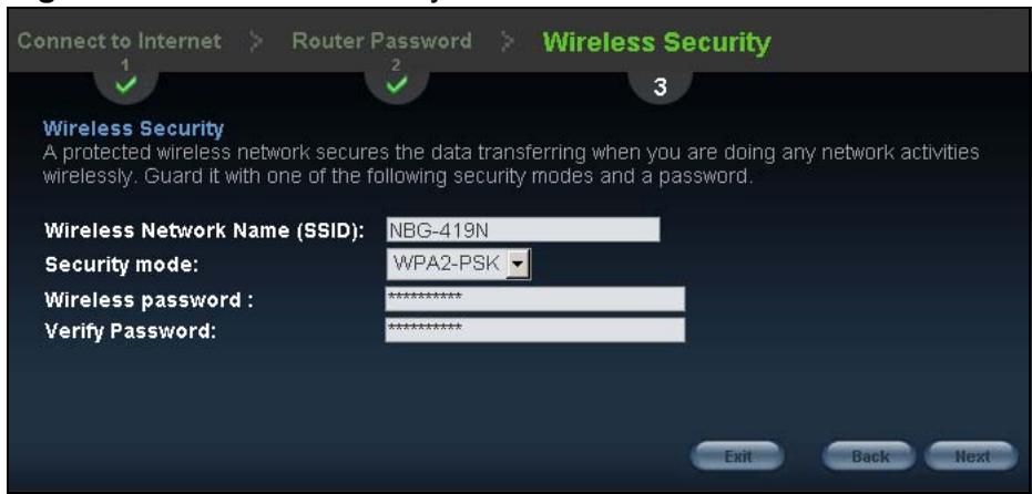ZYXEL NBG-419N - Wireless Security: WPA-PSK/WPA2-PSK - 1