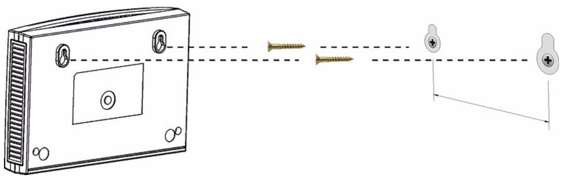 ZYXEL NBG-419N - Be careful to avoid damaging pipes or cables located inside the wall when drilling holes for the screws. - 1