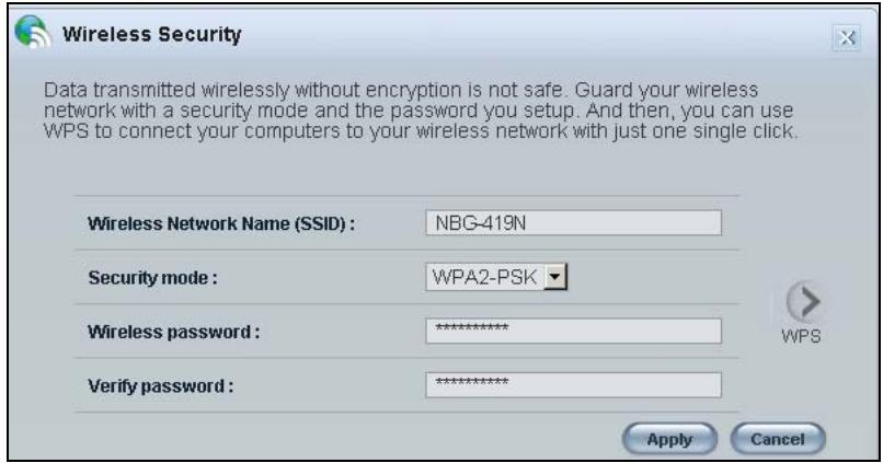 ZYXEL NBG-419N - Wireless Security - 1