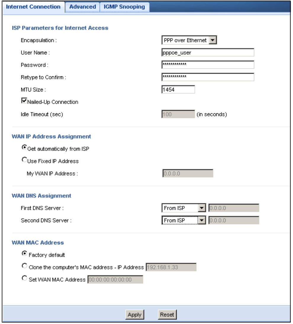 ZYXEL NBG-419N - PPPoE Encapsulation - 1