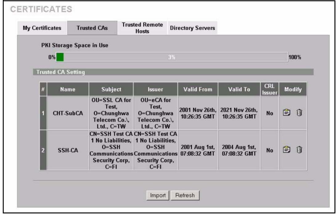 ZYXEL NBG410W3G - Enrolling and Importing SSL Client Certificates - 1