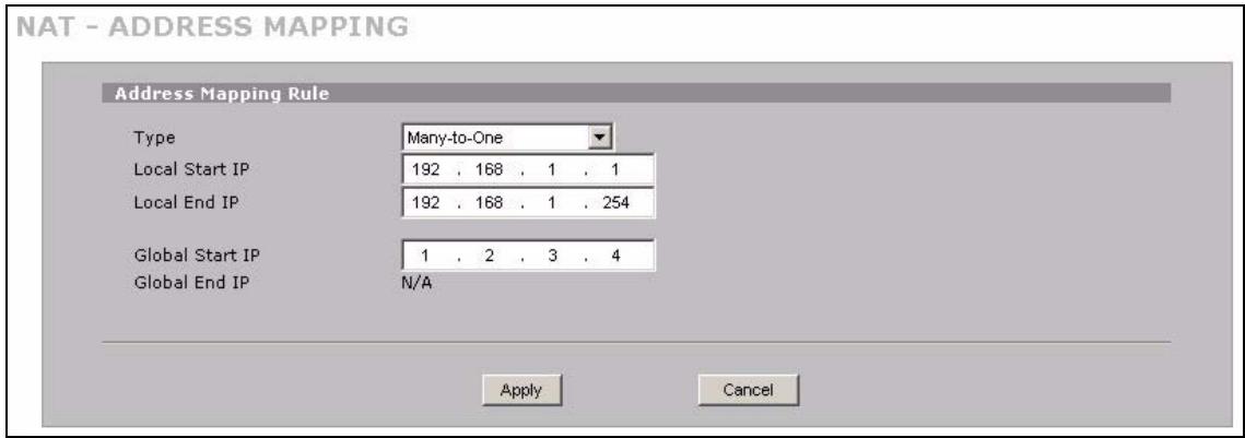 ZYXEL NBG410W3G - Public IP Address Mapping - 9